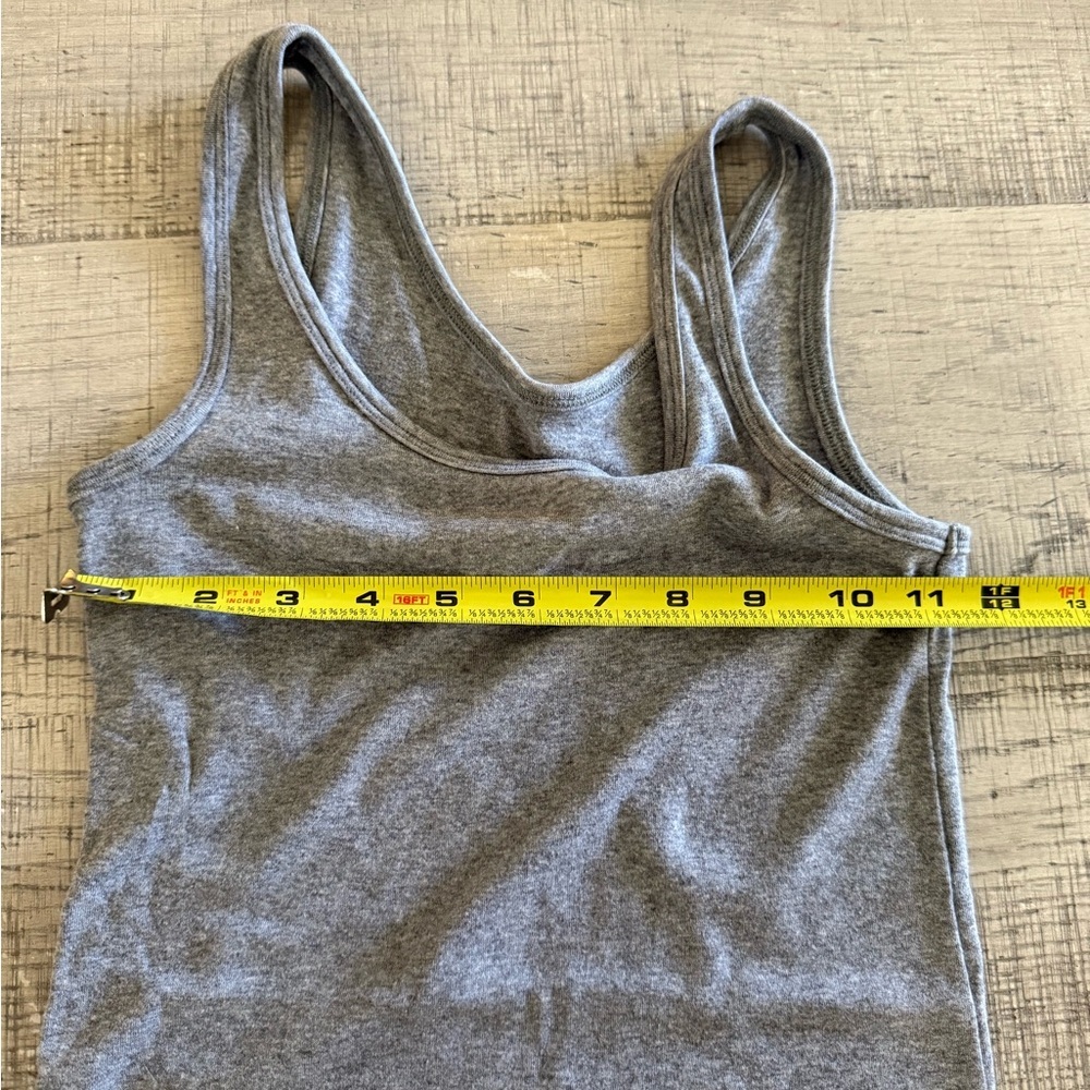 A new day Simple Gray Sleeveless Cotton Tank Top Size Small - Picture 7 of 9